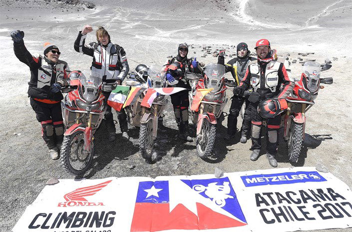 Honda Africa Twin altitude record